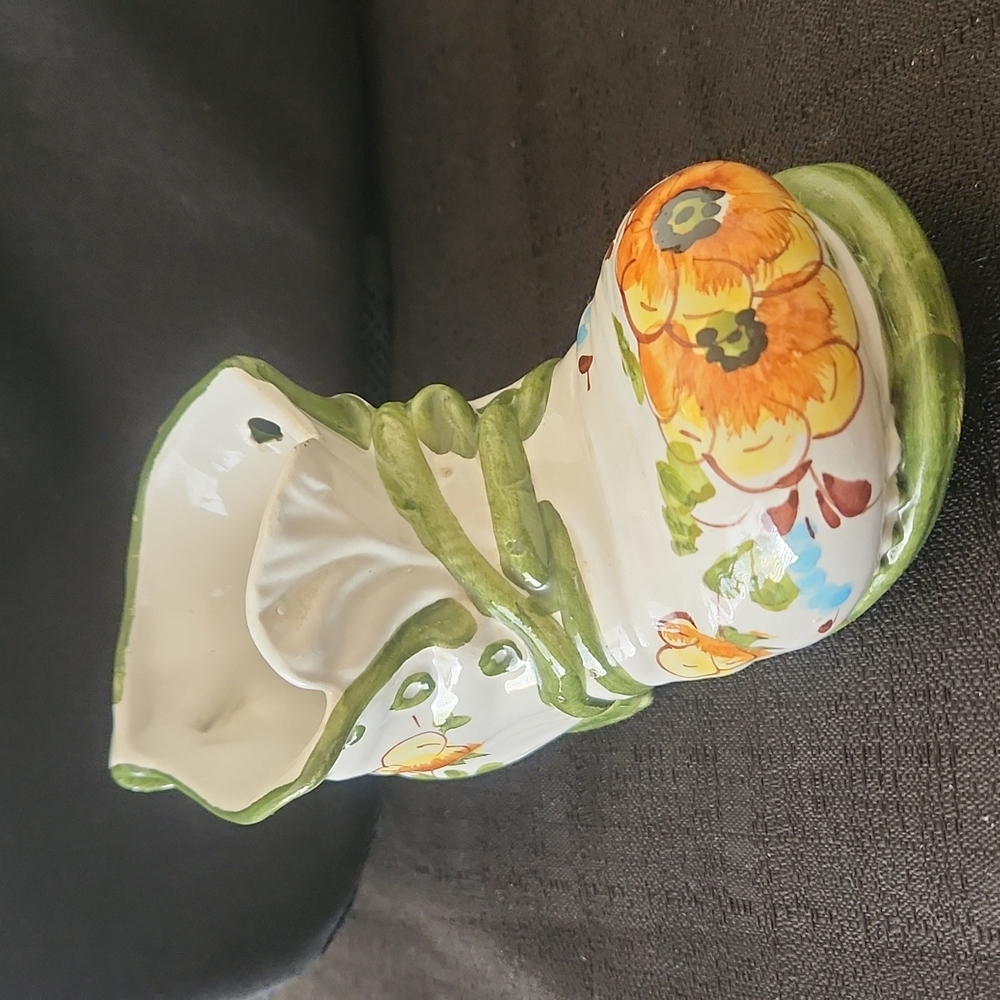 VINTAGE HANDCRAFTED IN ITALY CERAMIC BOOT.